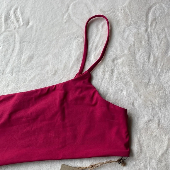 New! Free People x Toast Signature One-Shoulder Bikini top 19817 - Picture 4 of 8